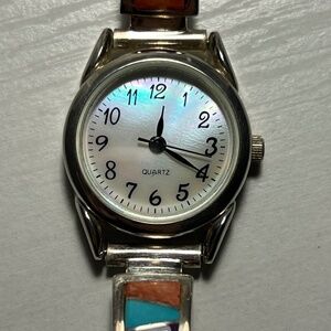 1980’s signed Earl Plumber woman’s sterling silver watch